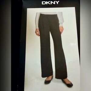 DKNY Women's Black Wide-Leg Trousers